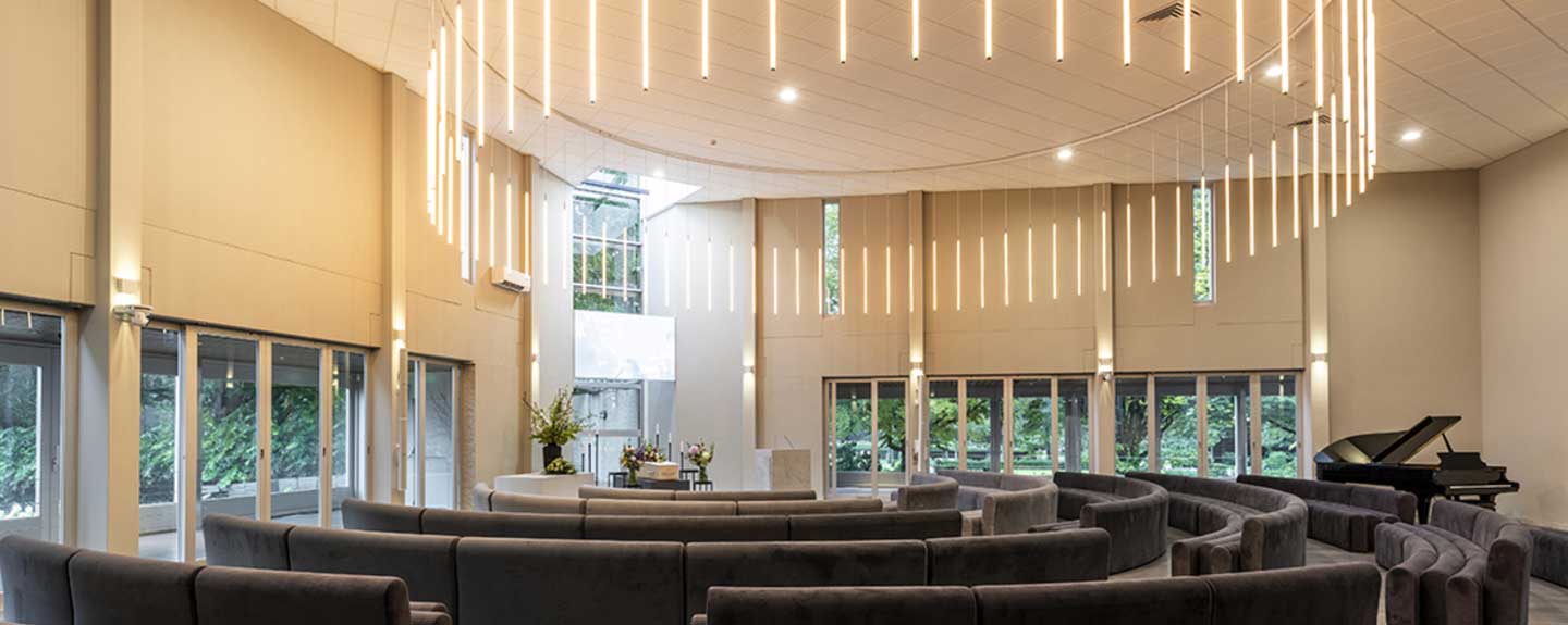 Grote aula Crematorium Zaanstad
